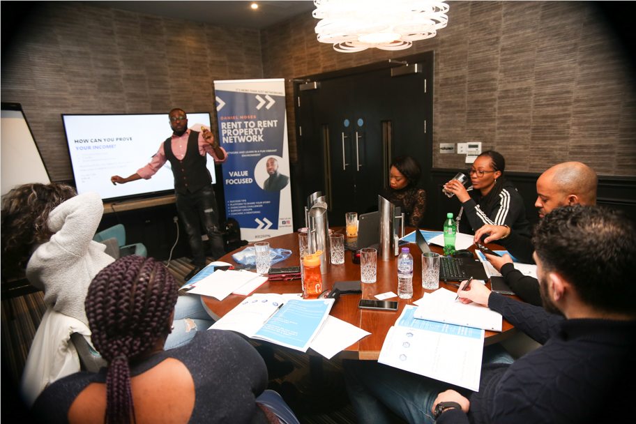 Dr Daniel Moses teaching a property education session